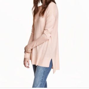 Fine blush pink knit sweater